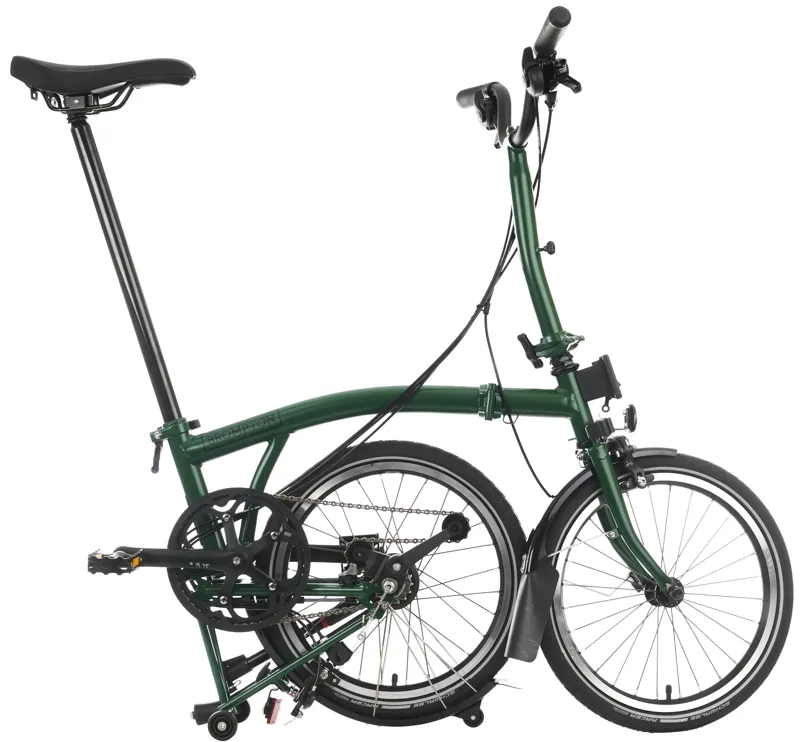 Brompton C Line 6-Speed Folding Bike 2025 in Racing Green-2